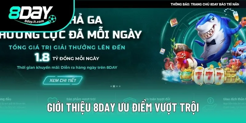 Giới thiệu 8DAY ưu điểm trang web mang lại cho người tham gia Giới thiệu 8DAY ưu điểm trang web mang lại cho người tham gia