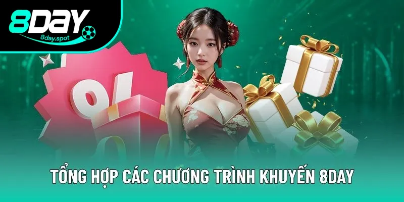 Tổng hợp các chương trình khuyến mãi 8DAY cho game thủ Tổng hợp các chương trình khuyến mãi 8DAY cho game thủ